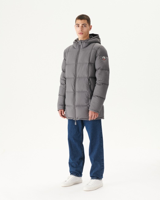 Jott Zwart/antraciet Warm Donsjack Met Capuchon Toronto