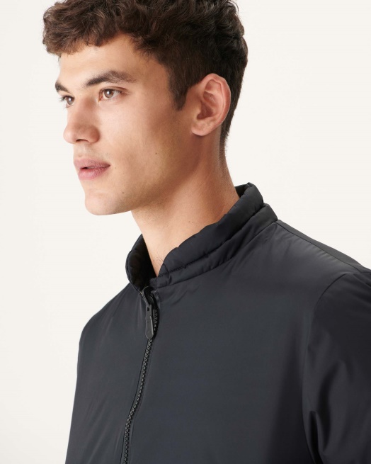 Jott Zwart/beige Omkeerbaar Donsjack Bombay