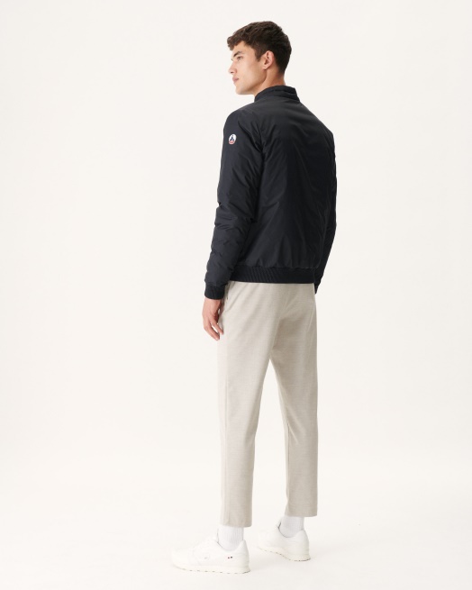 Jott Zwart/beige Omkeerbaar Donsjack Bombay