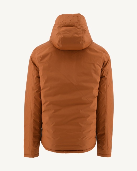 Karamel/moutarde Omkeerbaar Gewatteerd Jack Met Capuchon Bergen Jott