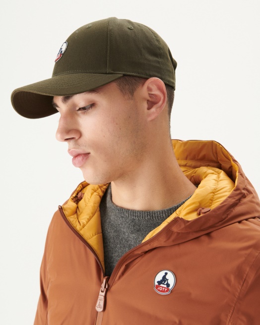 Karamel/moutarde Omkeerbaar Gewatteerd Jack Met Capuchon Bergen Jott