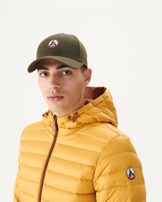 Karamel/moutarde Omkeerbaar Gewatteerd Jack Met Capuchon Bergen Jott