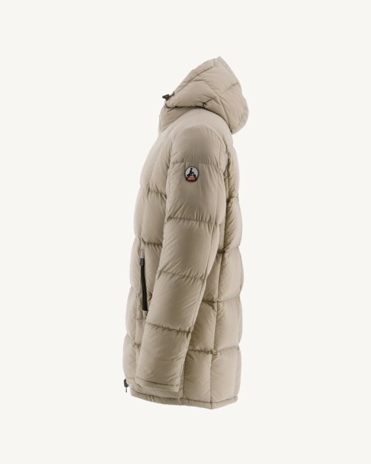 Leger/beige Warm Donsjack Met Capuchon Toronto Jott
