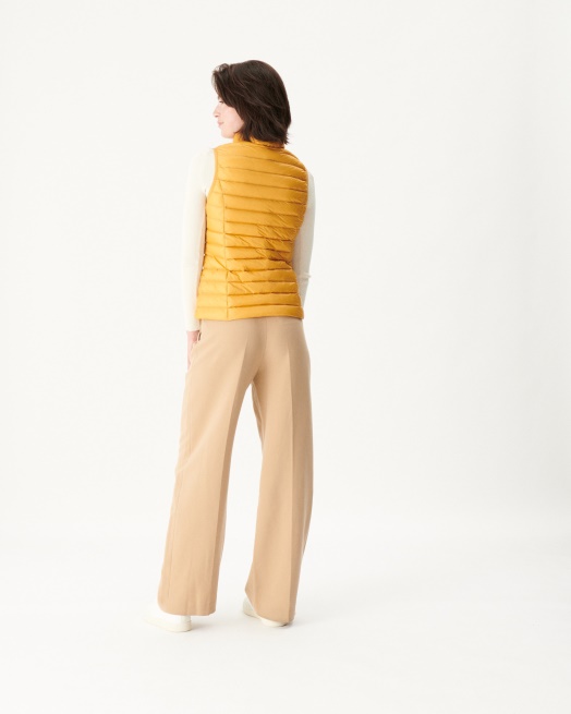 Licht Donsjack Zonder Mouwen Moutarde Seda Jott