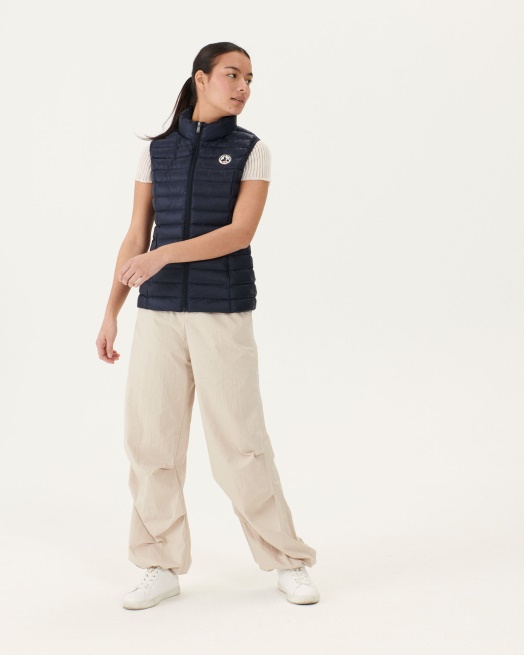 Licht Mouwloos Donsjack Navy Seda Jott