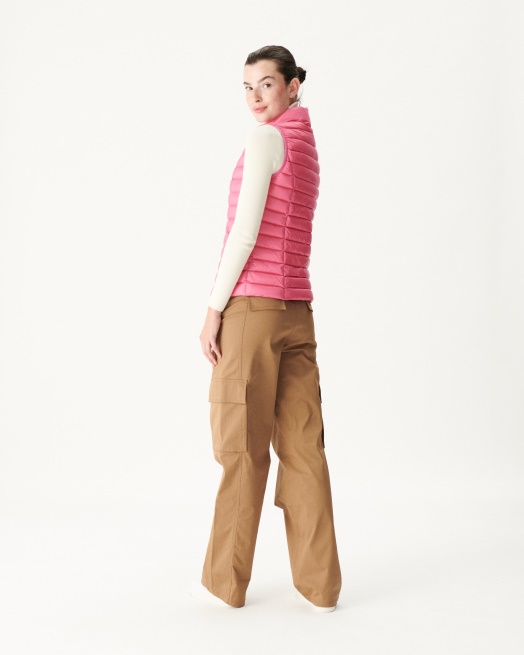 Licht Mouwloos Donsjack Roze Seda Jott