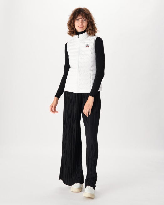 Licht Mouwloos Donsjack Wit Seda Jott