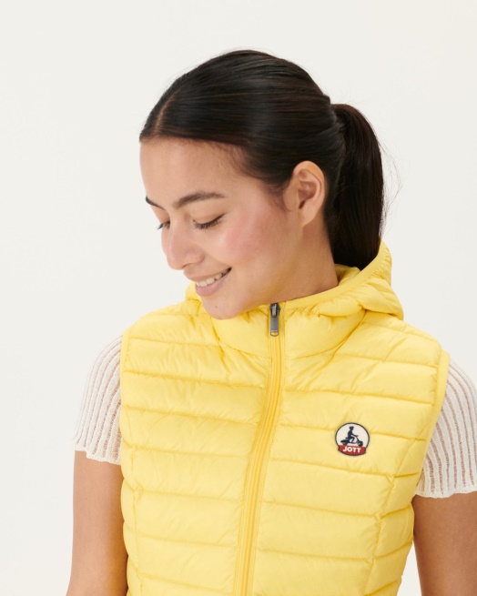 Licht Mouwloos Donsjack Zachtgeel Mali Jott