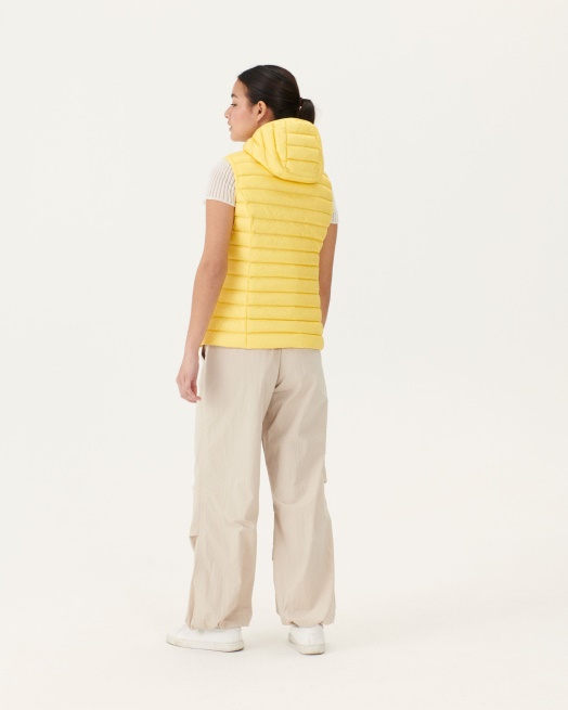 Licht Mouwloos Donsjack Zachtgeel Mali Jott