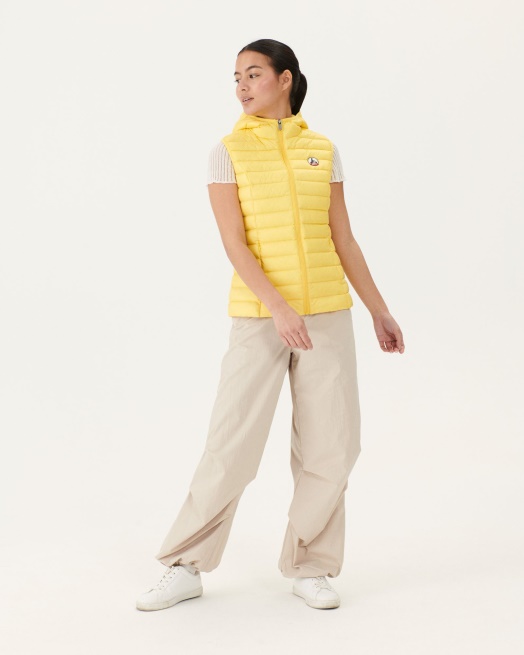 Licht Mouwloos Donsjack Zachtgeel Mali Jott