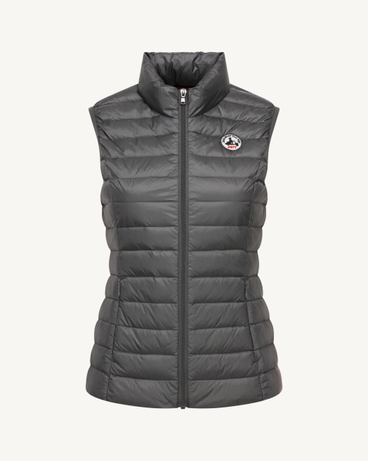 Lichte Mouwloze Donsjas Antraciet Seda Jott