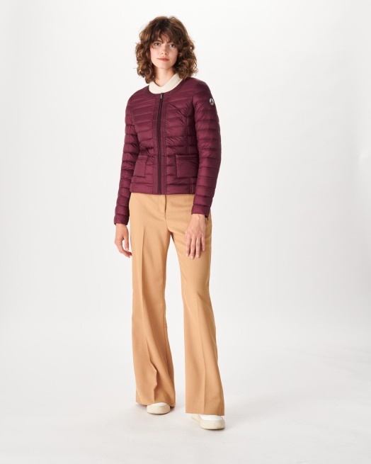 Lichtgewicht Donsjack Aubergine Douda Jott