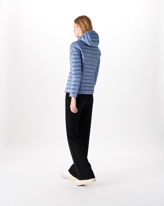 Lichtgewicht Donsjack Met Capuchon Blauw Delave Cloe Jott