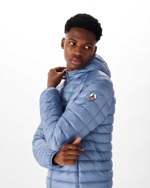 Lichtgewicht Donsjack Met Capuchon Blauw Delave Nico Jott