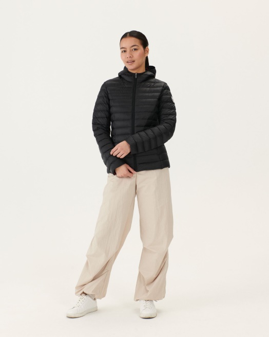 Lichtgewicht Donsjack Met Capuchon Noir Cloe Jott