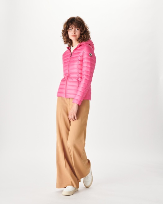Lichtgewicht Donsjack Met Capuchon Rose Cloe Jott