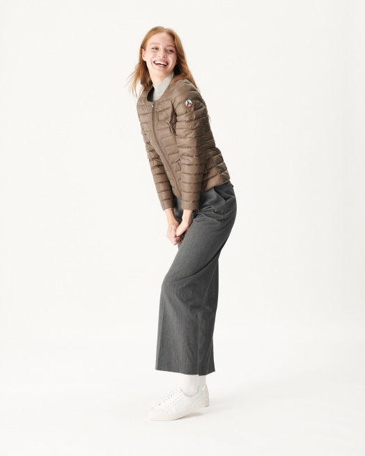 Lichtgewicht Donsjack Taupe Douda Jott