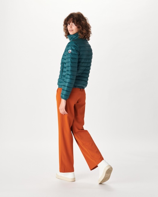 Lichtgewicht Donsjack Vert Fonce Louisa Jott