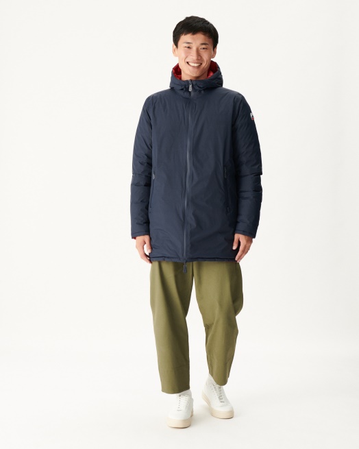 Marine/rouge Omkeerbaar Licht Pufferjack Amsterdam Jott