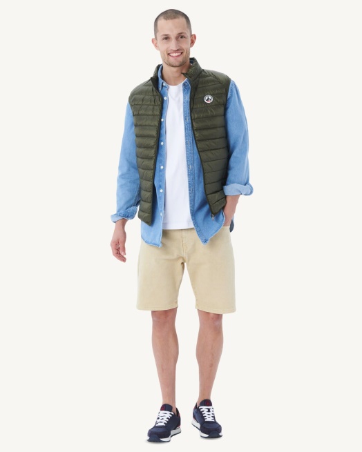 Mouwloos Donsjack Leger Tom Jott