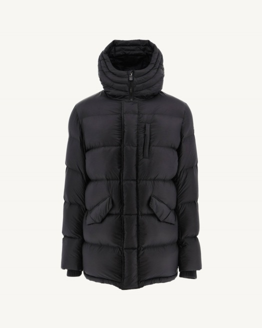 Noir Extreem Koud Donsjack Met Capuchon Dakhla Jott