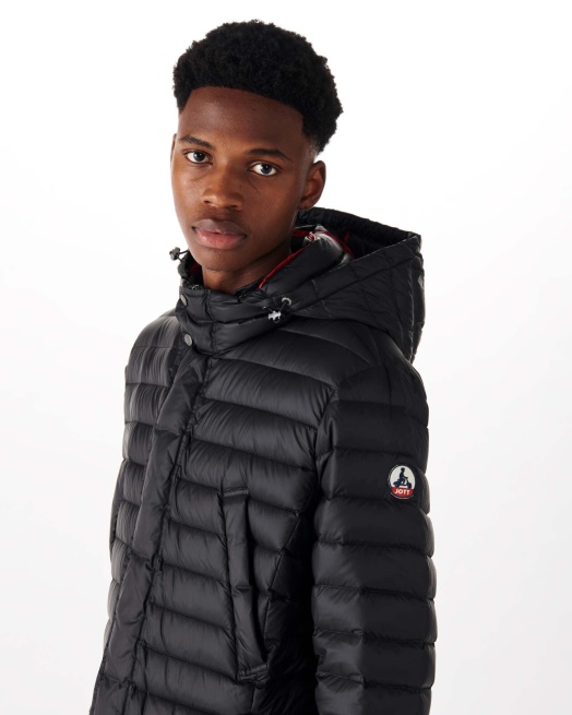 Noir Licht Donsjack Met Capuchon Florent Jott