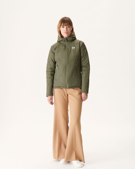 Omkeerbaar Donsjack Leger/beige Vienna Jott