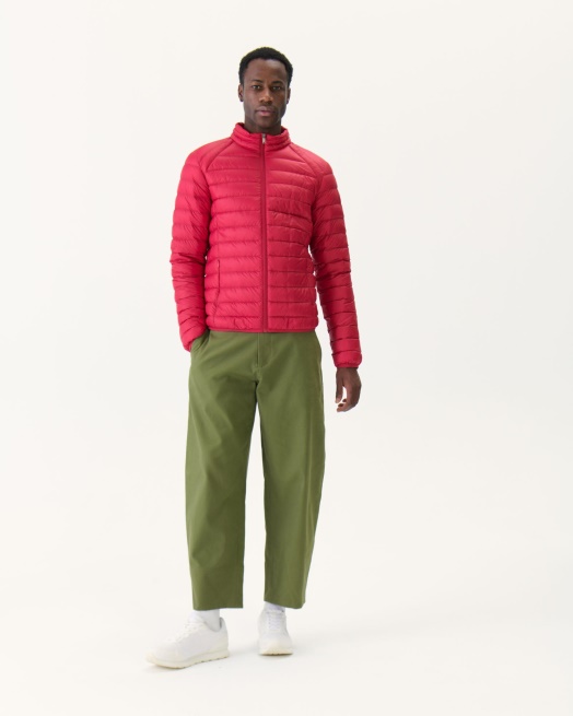 Rood Lichtgewicht Donsjack Mat Jott