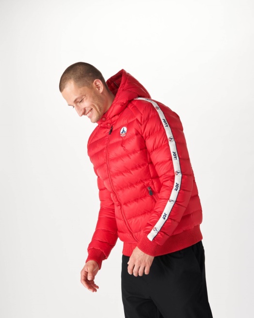 Rouge Extreem Koud Donsjack Met Capuchon Ankara Jott