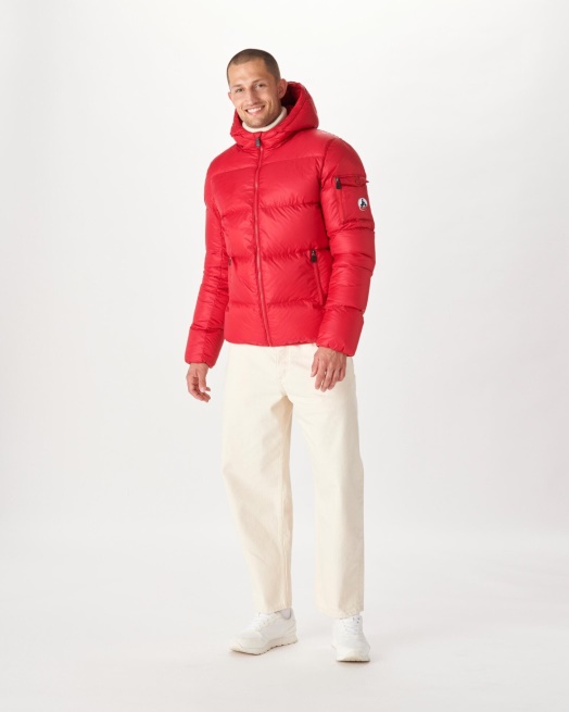 Rouge Extreem Koud Donsjack Met Capuchon Java Jott