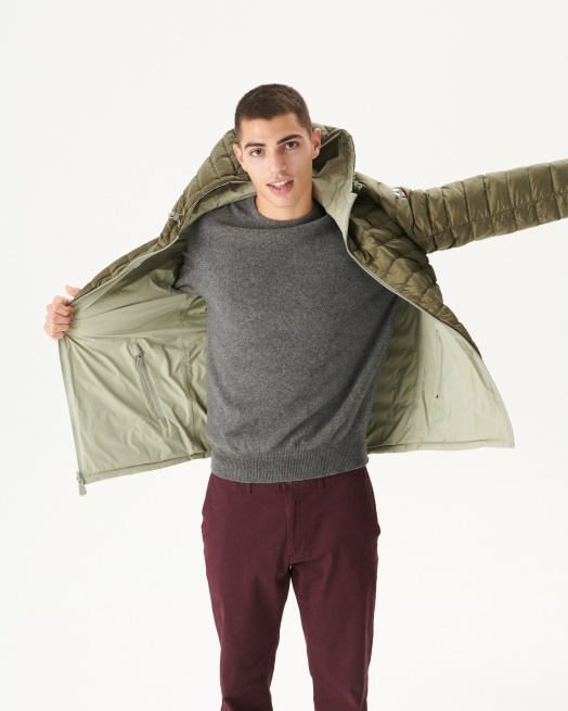 Sauge/leger Omkeerbaar Pufferjack Met Capuchon Bergen Jott