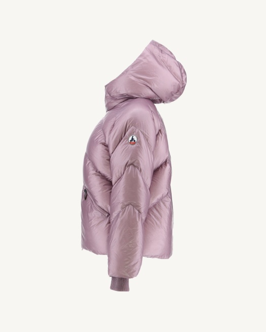 Violet Extreem Koud Pufferjack Met Capuchon Stellar Jott