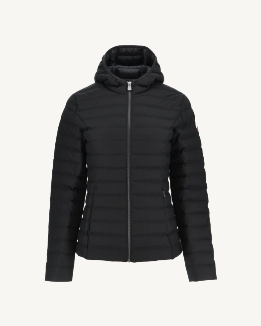Warm Noir Donsjack Met Capuchon Cloe Jott