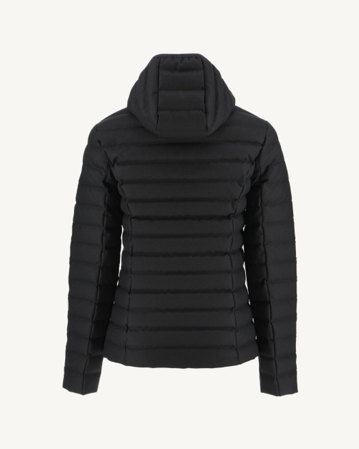 Warm Noir Donsjack Met Capuchon Cloe Jott