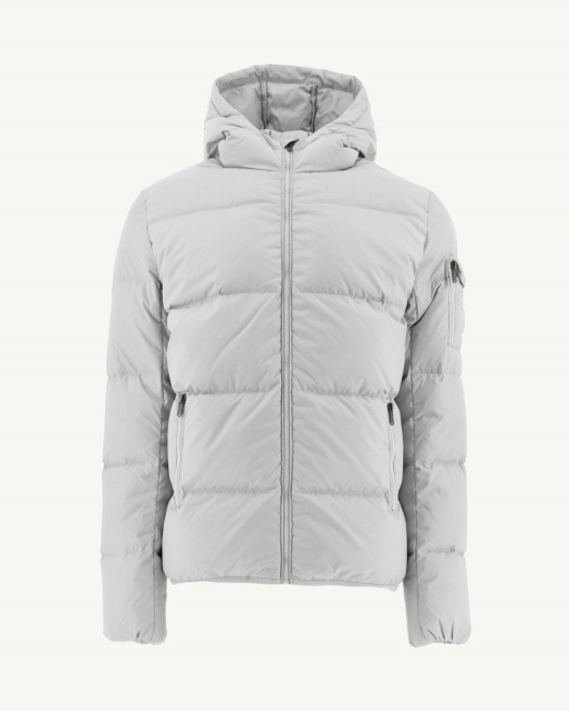 Zachtgrijs Toledo Extreem Koud Pufferjack Met Capuchon Jott