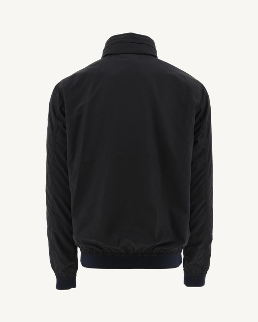 Zwarte Oregon Jas Met Opvouwbare Capuchon Jott