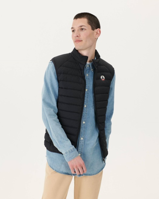 Jott Zwart Arafo Stretch Mouwloos Gewatteerd Jack