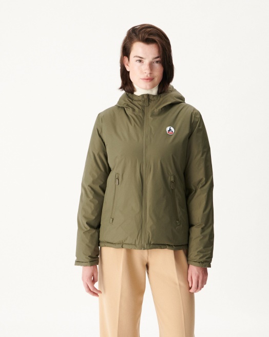 Extreem Koud Omkeerbaar Donsjack Leger/sauge Victoria Jott