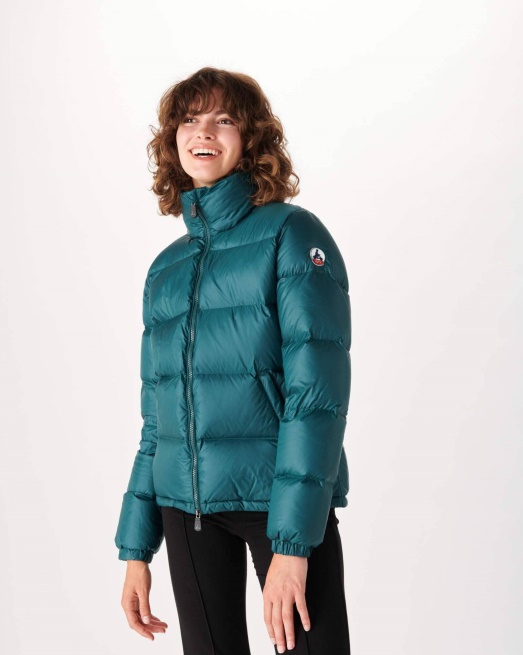 Jott Extreem Koud Gewatteerd Donsjack Vert Fonce Cardiff